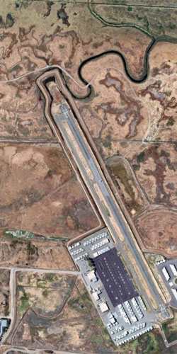 Gnoss Field Airport Runway Aerial